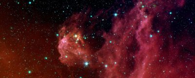 哈勃望远镜拍摄的猎户座大星云，粉红色气体云中新生星星正在诞生，画面震撼壮观